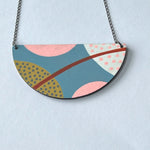 Load image into Gallery viewer, SUPER SECONDS - REVERSIBLE Hand painted pendant necklace
