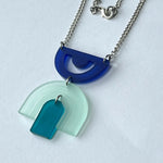 Load image into Gallery viewer, GEOMETRIC FROSTED ACRYLIC NECKLACE
