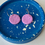 Load image into Gallery viewer, SALE- Embossed Lilac Earrings
