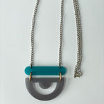 Load image into Gallery viewer, GEOMETRIC FROSTED ACRYLIC NECKLACE
