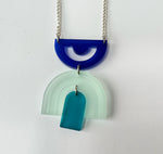 Load image into Gallery viewer, GEOMETRIC FROSTED ACRYLIC NECKLACE
